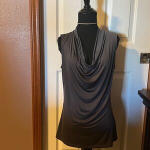 Worthington Gray Sleeveless Blouse